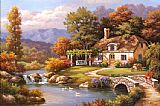 Cottage Stream by Sung Kim